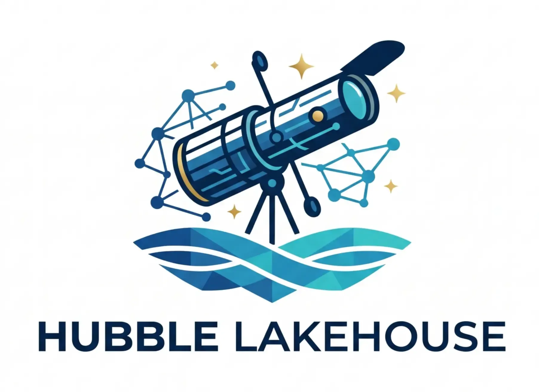 Hubble Lakehouse logo, the Big Data pipeline for Hubble telescope observations